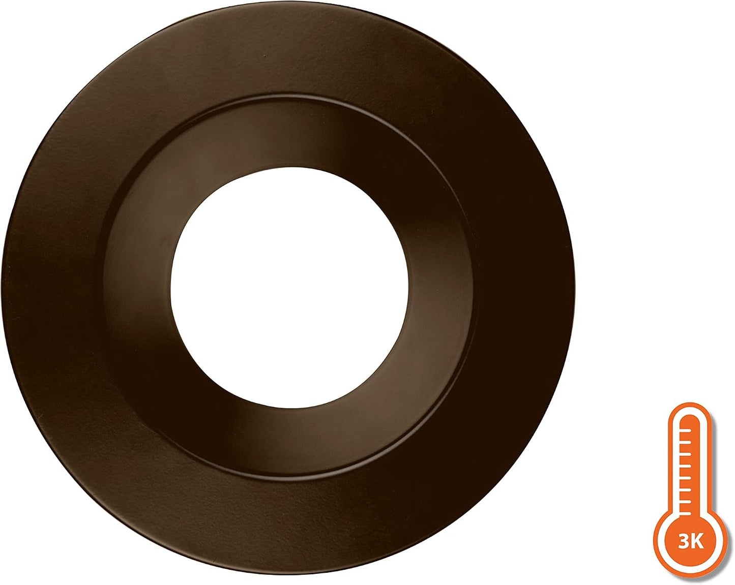 Lámpara LED empotrable bronce 5/6pulg 1200lm 3000K