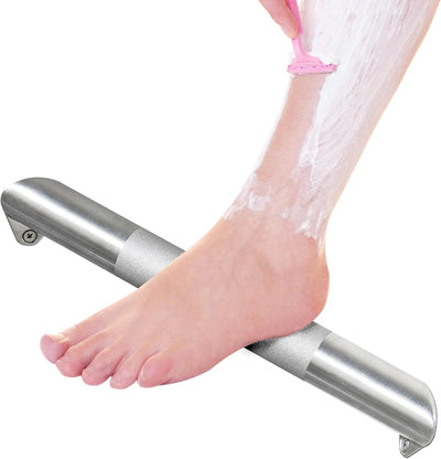 Reposapiés ducha acero inox antiderrap níquel cepillado