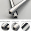 6 Pzas Perfiles LED Aluminio 1.0m Cubierta Silicona Gris