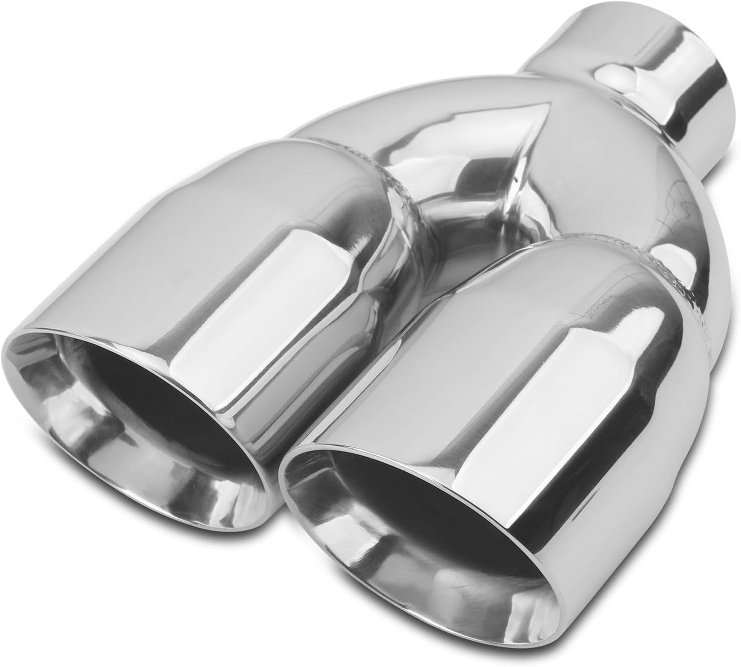 Tubo escape 2.5pulg adaptador doble pared 3.5pulg 9.5pulg
