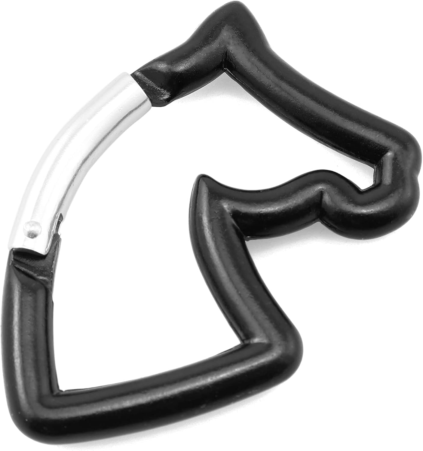 Llavero hebilla de aluminio estilo D con gancho de resorte
