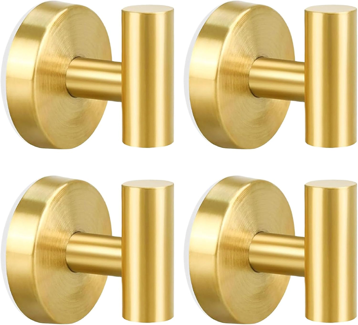 4 Ganchos Ventosa Acero Inox Extraíbles Baño Cocina