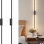2 Apliques Pared 39.4" Recargables 3 Colores con Control