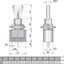 Interruptor palanca rojo 120V/5A 250V/2A 2 posiciones