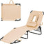 Sillón plegable playa 5 respaldos ajustables almohada