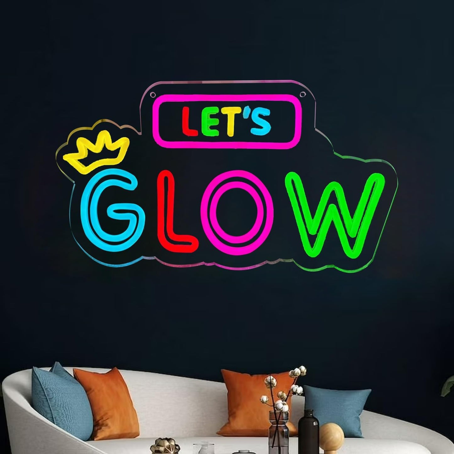Letrero Neón Led 8x15pulg USB para Dormitorio
