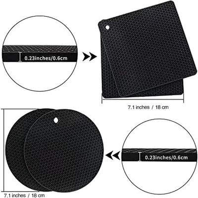 Almohadillas silicona para platos calientes cocina flexible