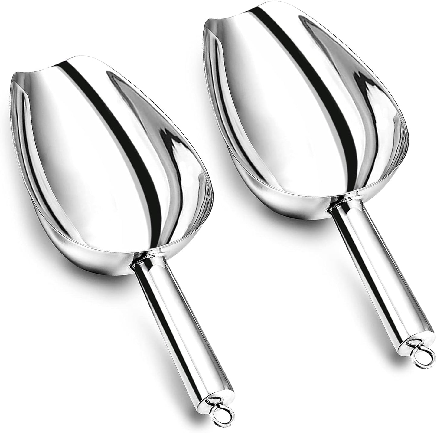 Cuchara acero inox para hielo y palomitas 24"