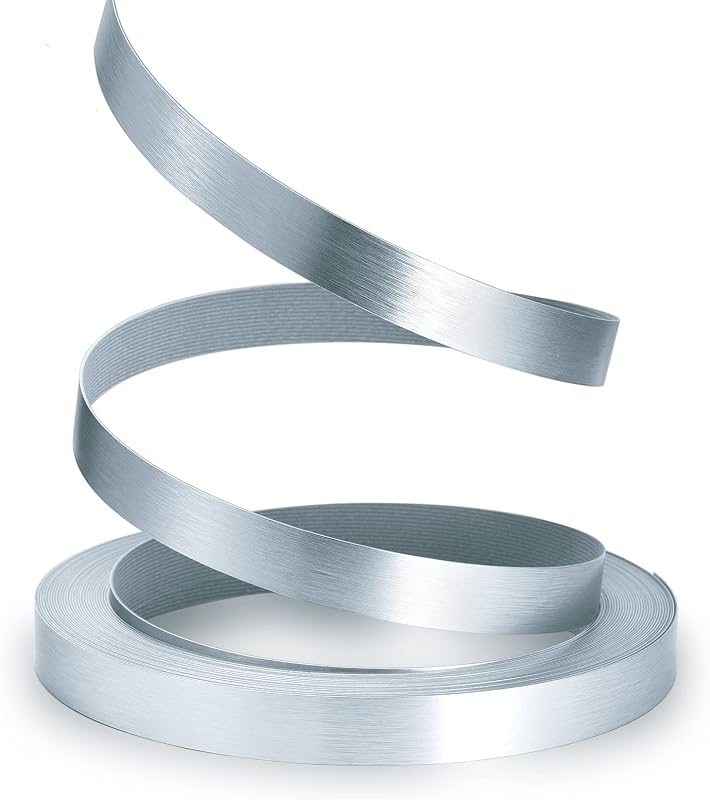 Banda aluminio cepillado plateado 1" x10ft flexibles