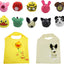 10 bolsas tote plegables reutilizables ecológicas animales
