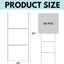 Postes alambre metal patio letrero blanco resistentes viento