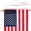 Poste bandera madera 35" colgador pared diseño 2s