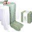 6 Caminos Mesa Estopilla Verde Salvia 35x120pulg Gasas Bohemio