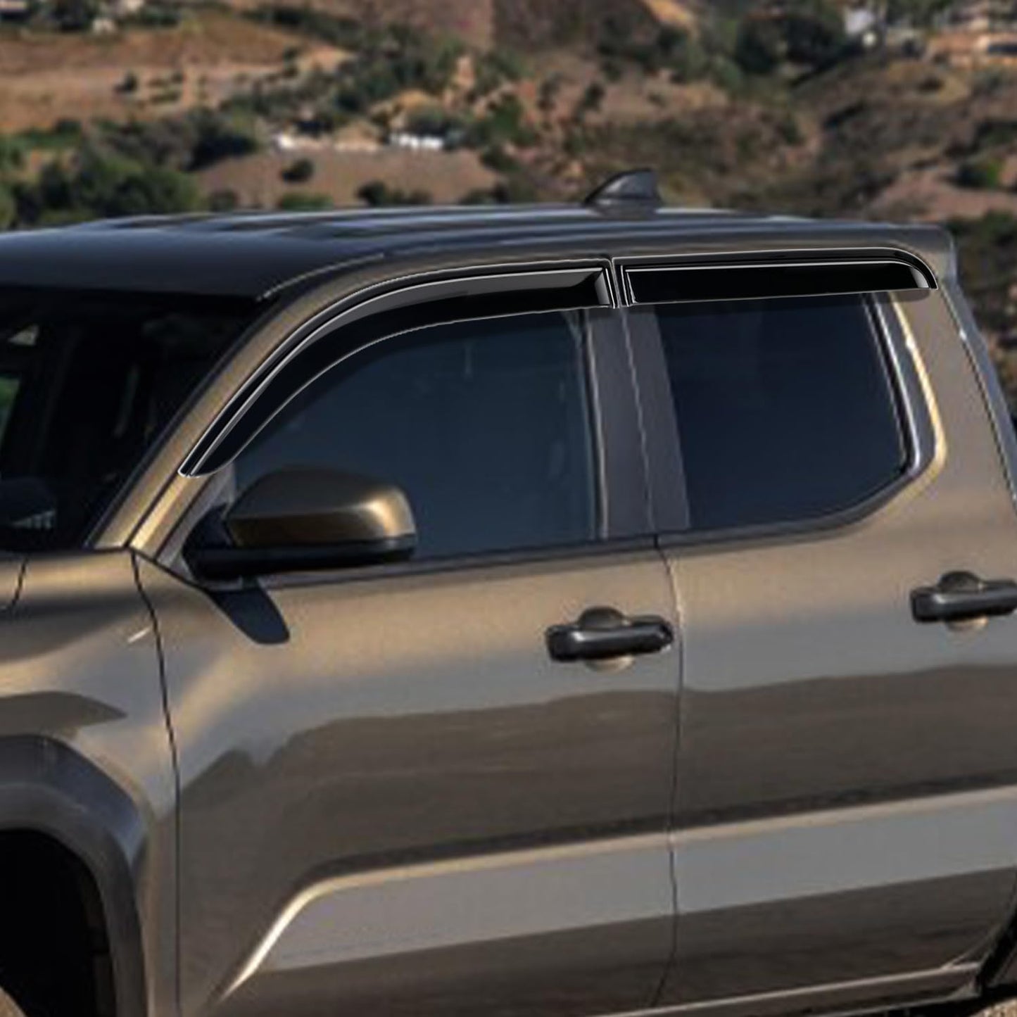 Visera sol coche Toyota Tacoma 4dr 4ª gen 4 Pzas Negro