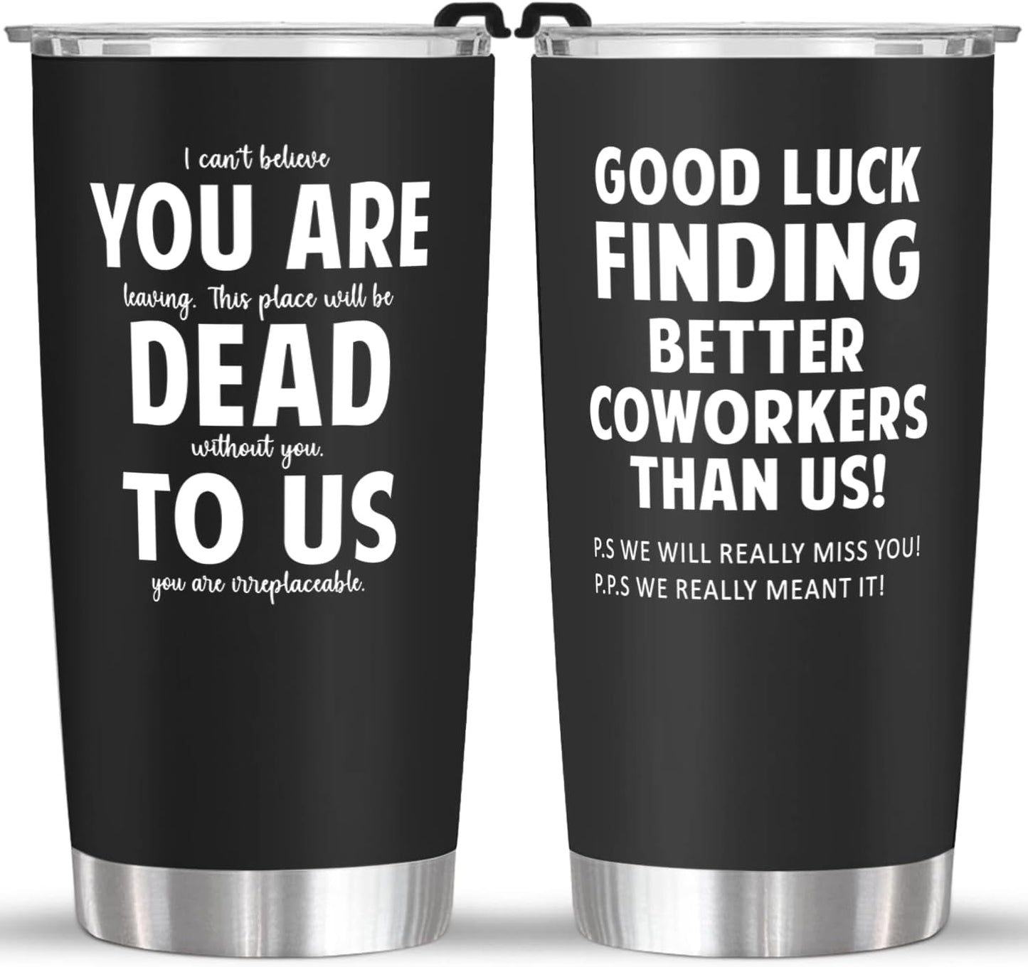 Vaso 20oz regalo despedida compañero trabajo