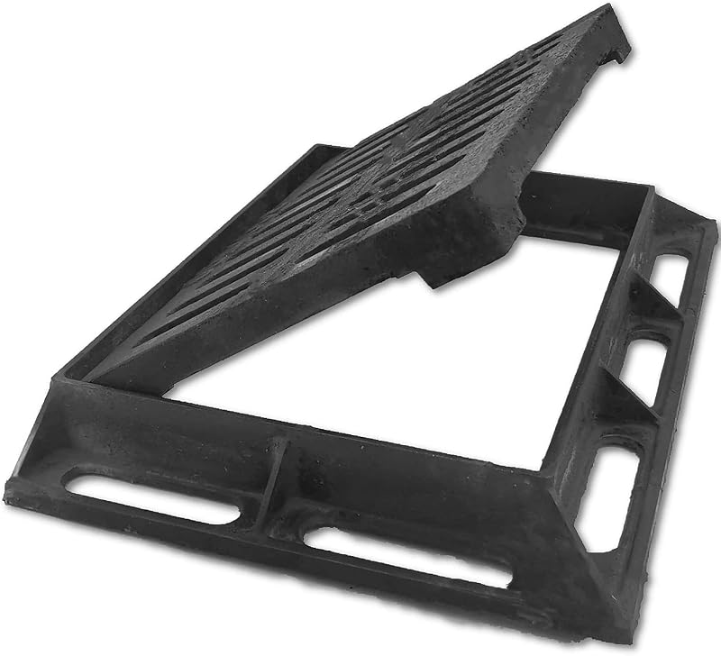 Rejilla drenaje hierro fundido 12x8" clase B cubierta metal