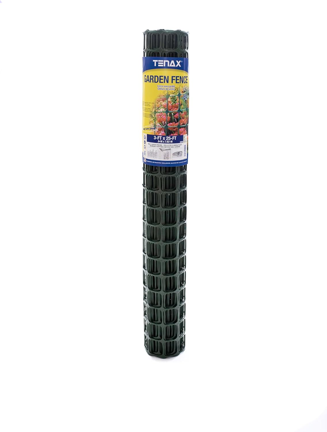 Valla jardín plástico 3x25pulg verde duradera
