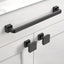 10 Manijas Alacena 19cm Negro Mate Tiradores Cocina