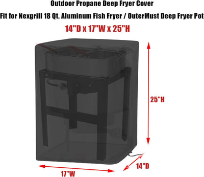 Funda impermeable para freidora profunda Nexgrill 18qt