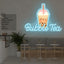 Letrero Neón Té de Burbujas Luz LED para Cafetería