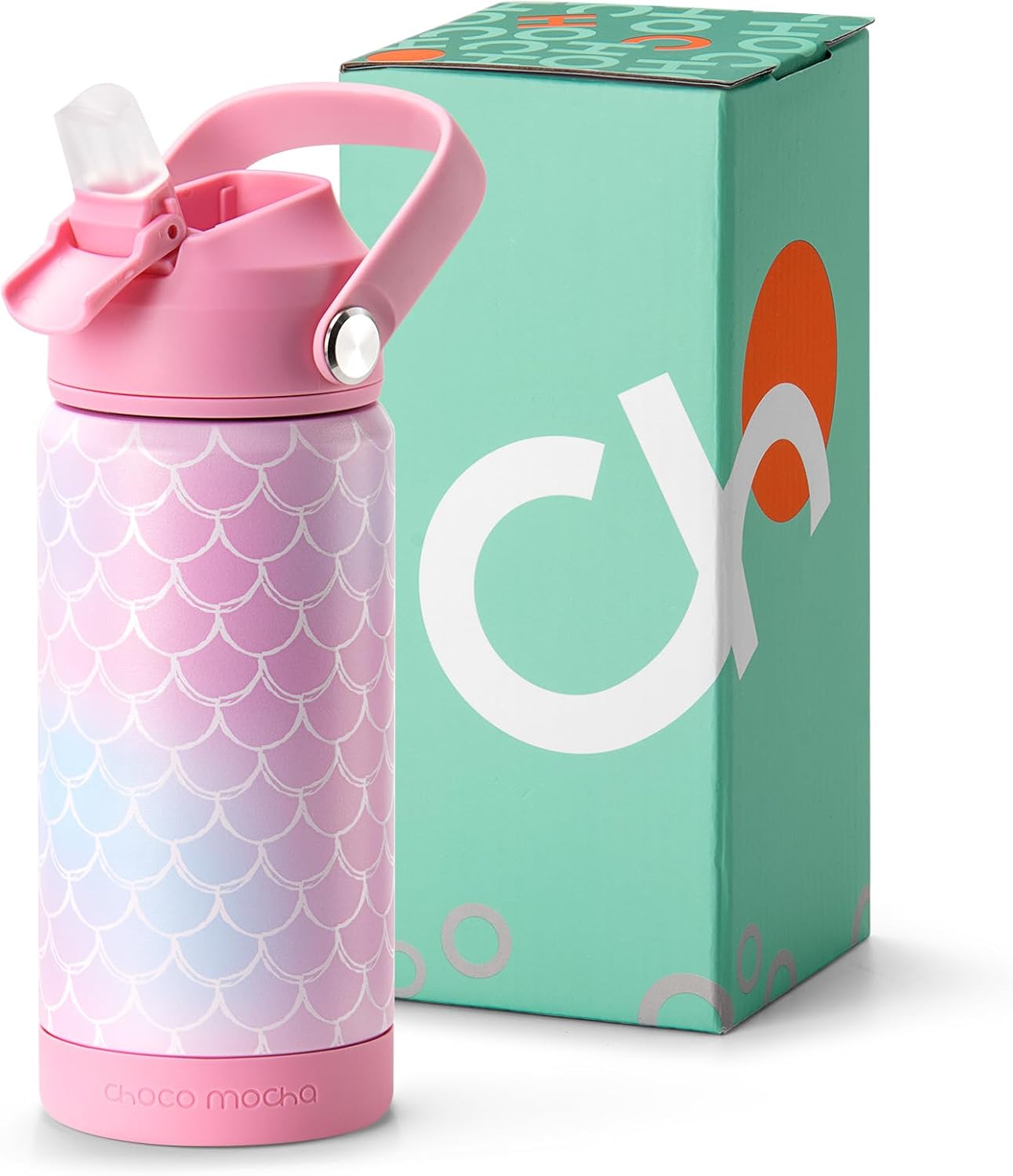 Botella agua aislada acero inox 14oz color rosa niña