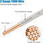 Cable eléctrico OFC 12 AWG 50 ft cobre sólido 600V