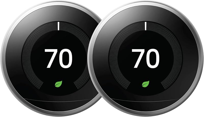 Termostato Nest acero inox 3ª gen (T3007ES-US) set 2