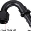 Adaptador manguera aluminio negro 150 grados