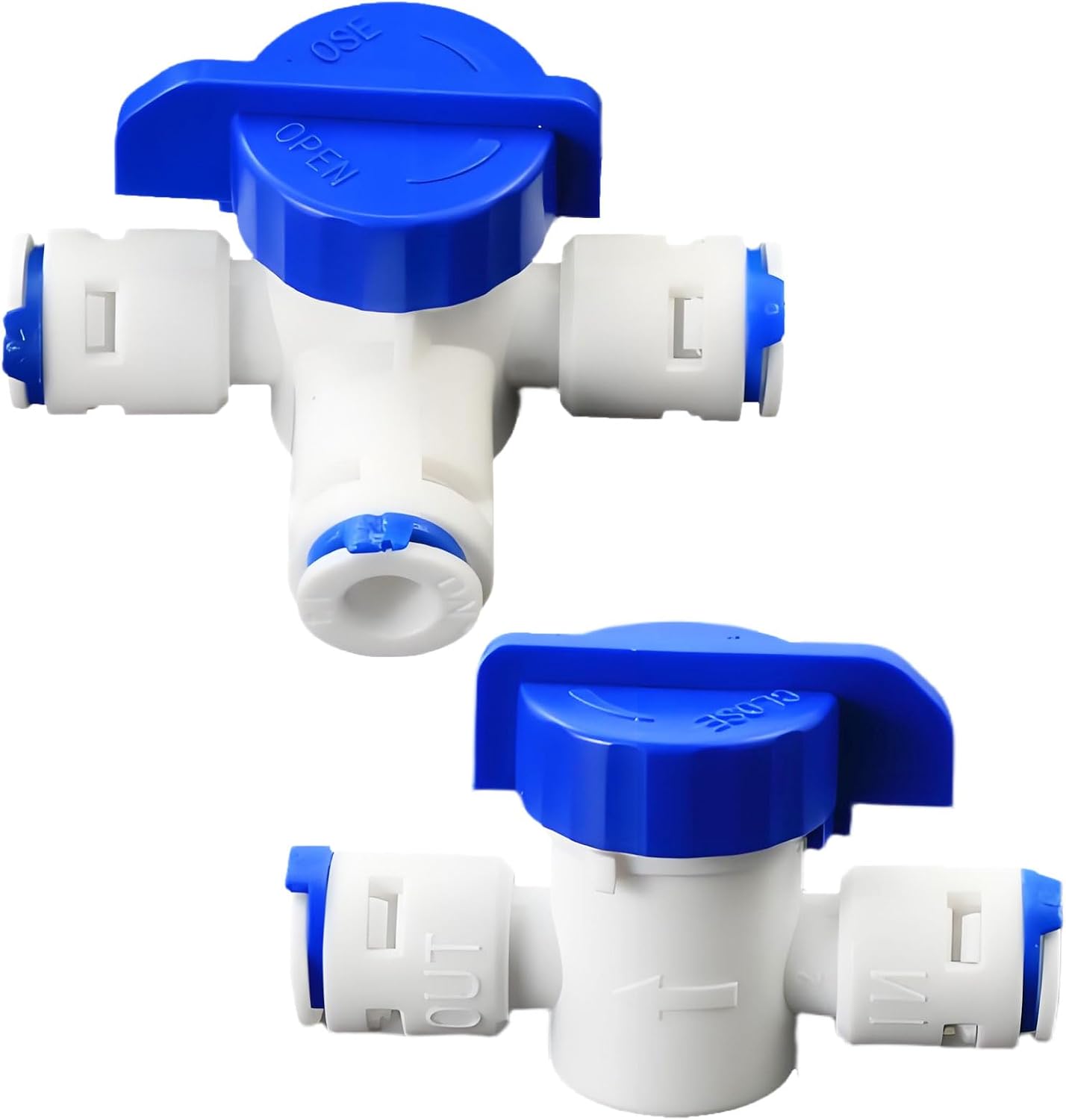 2 Adaptadores Filtro Agua 1/4pulg Con Interruptor 3 Vías