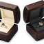 Caja anillo compromiso madera maciza beige