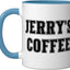 Taza Cerámica Personalizada con Nombre Azul/Blanco