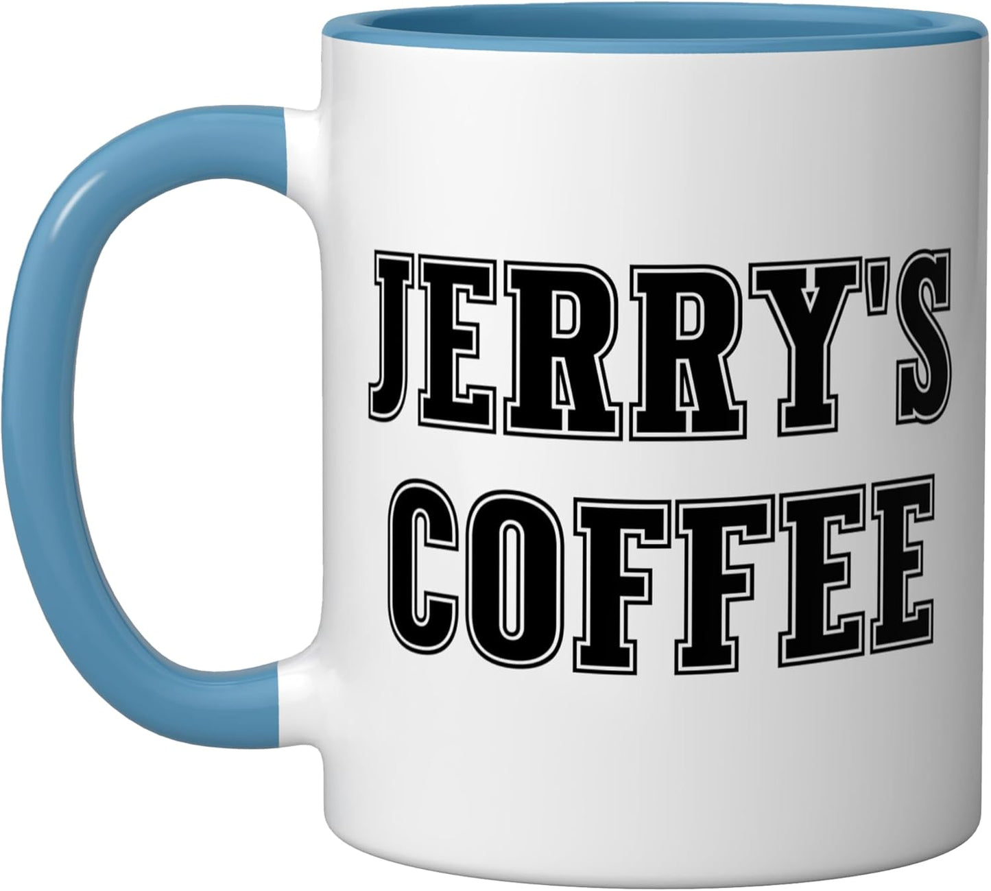 Taza Cerámica Personalizada con Nombre Azul/Blanco