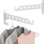 Estante para colgar ropa pared blanco
