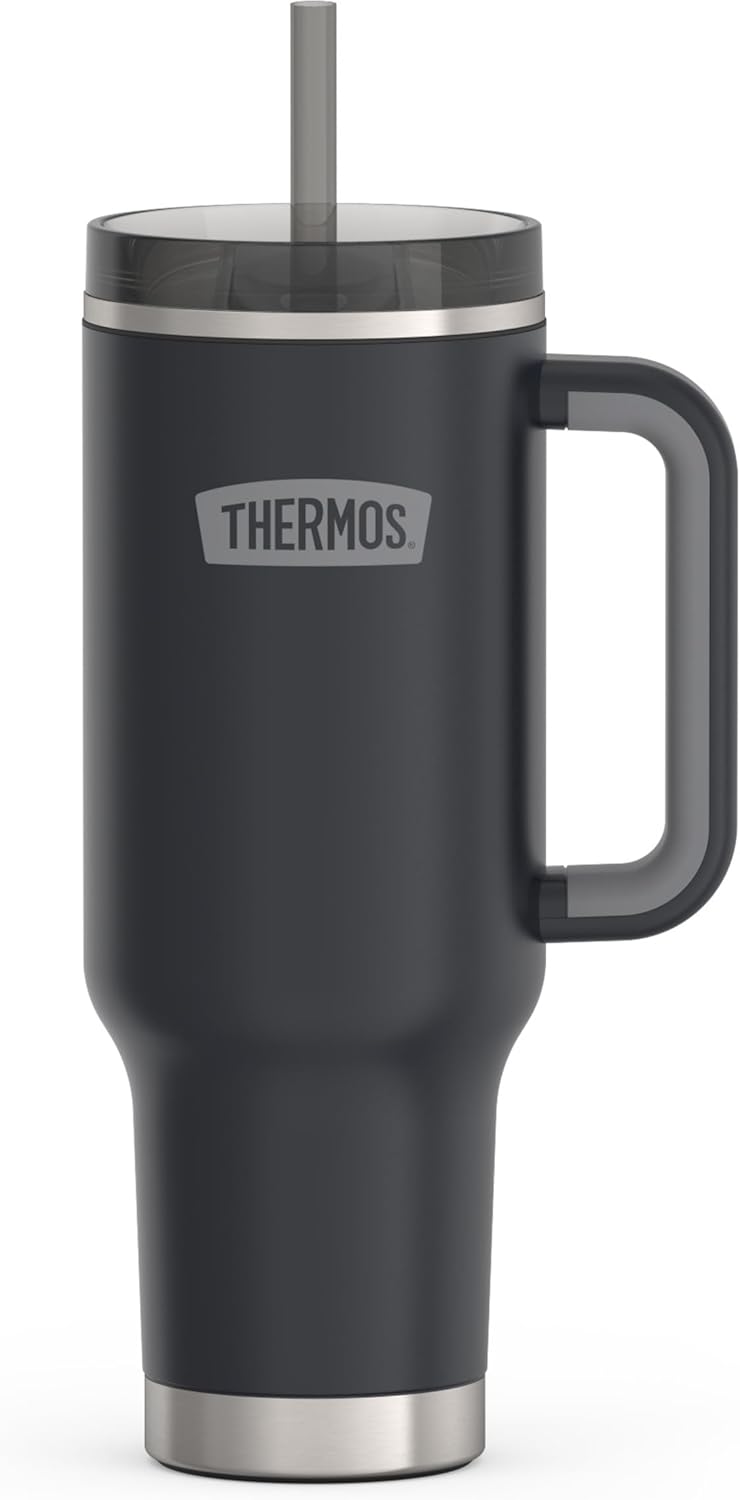 Vaso térmico acero inox 40oz con tapa popote bloqueo