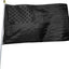 Bandera EE.UU. negra 5x8ft resistente nailon estrellas