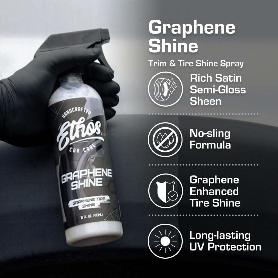 Spray brillo parachoques y neumáticos con protección UV
