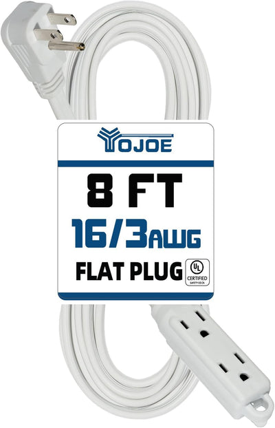 Extensor enchufe 3 salidas con tierra 13A plano blanco