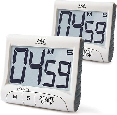 Temporizador cocina digital 3pulg alarma magnética blanco