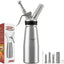 Dispensador crema batida acero inox 16.9oz con cartuchos N2O