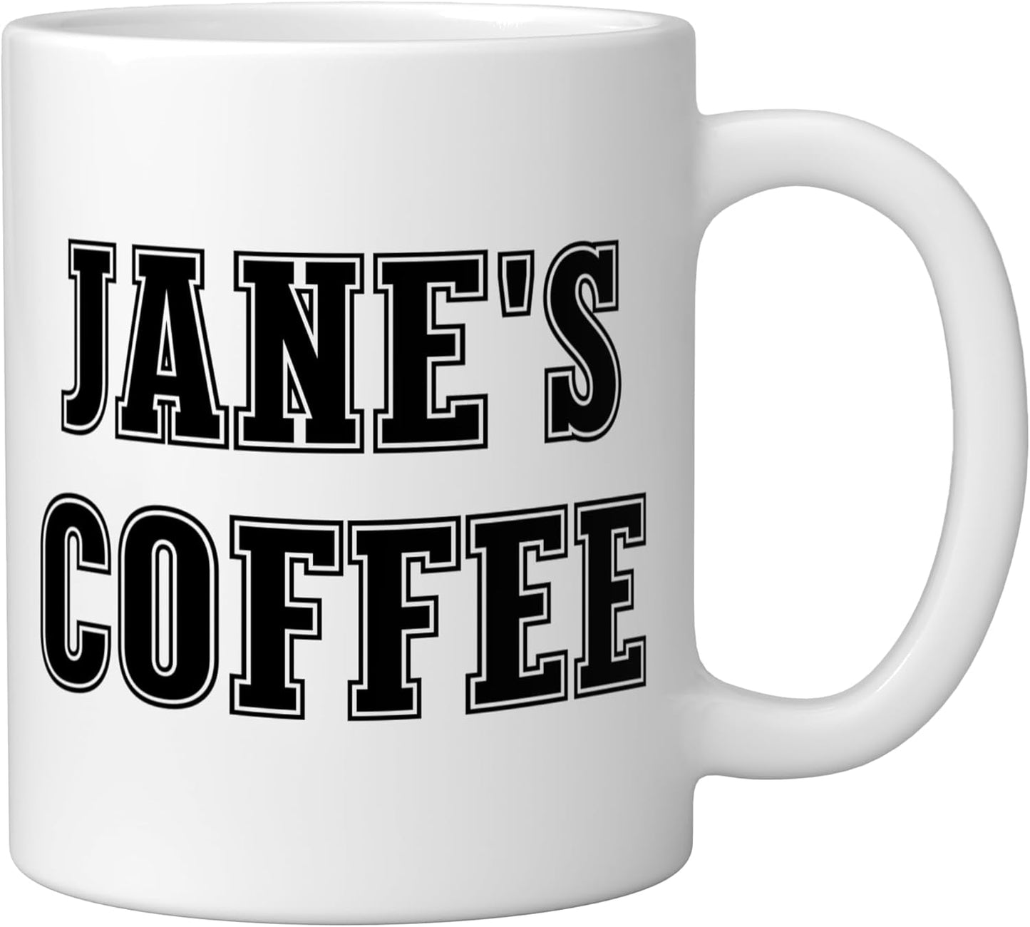 Taza Cerámica Personalizada con Nombre Blanco