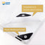 Lona blanca transparente 12x12ft impermeable UV 10mil paq 2