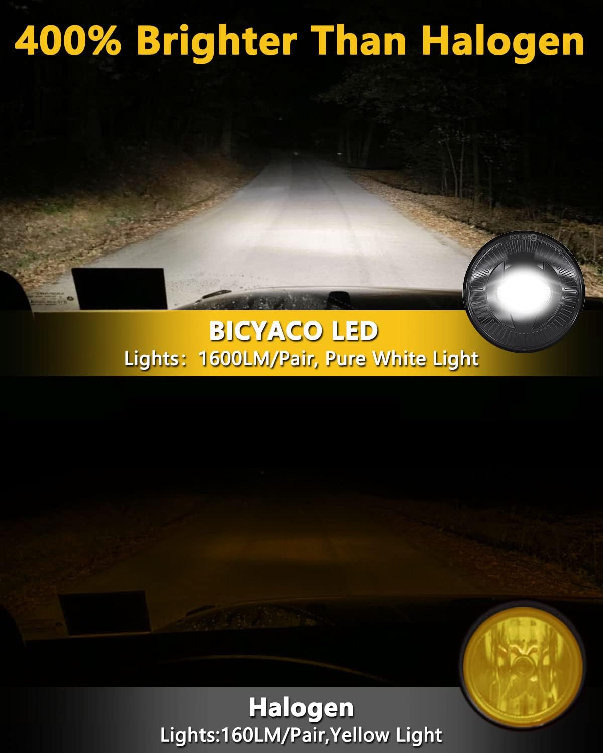 Luces antiniebla LED comp Suburban Tahoe 07-14 Negro