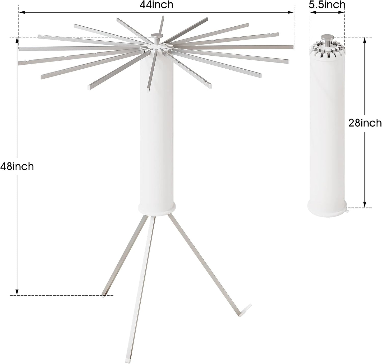 Tendedero plegable de aluminio 16 postes para secado