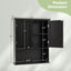 Organiz. baño armario 2 puertas estante ajustable