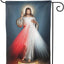 Bandera Divina Misericordia doble cara 12.5x18"