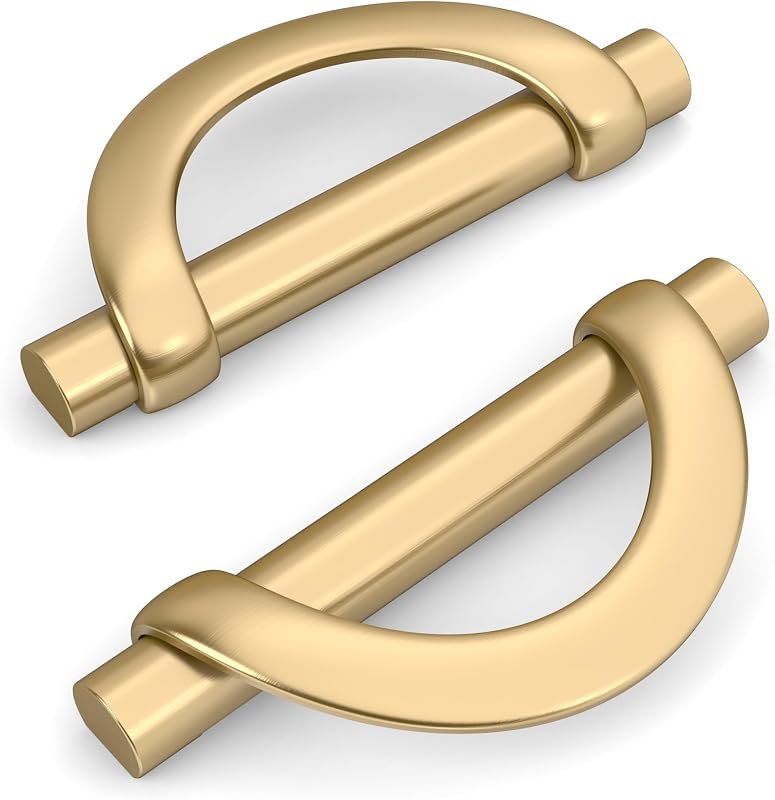 10 Tiradores Gabinete Bronce Champán 1.26" Estilo Clásico