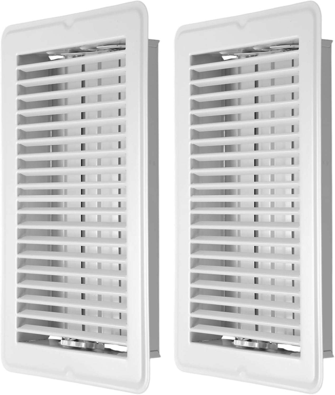 2 Pzas Cubiertas Ventilación Suelo 6x10pulg Metal Resiste Calor