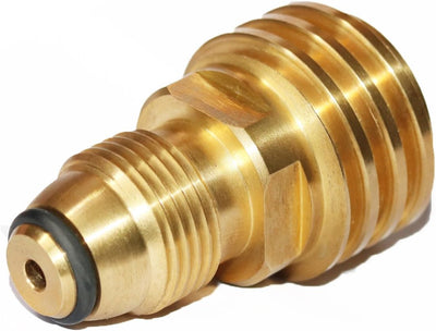 Adaptador tanque propano POL a manguera o regulador QCC1