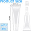 6 Tubos Vacíos Brillo Labios 0.3oz Recargable Transparente