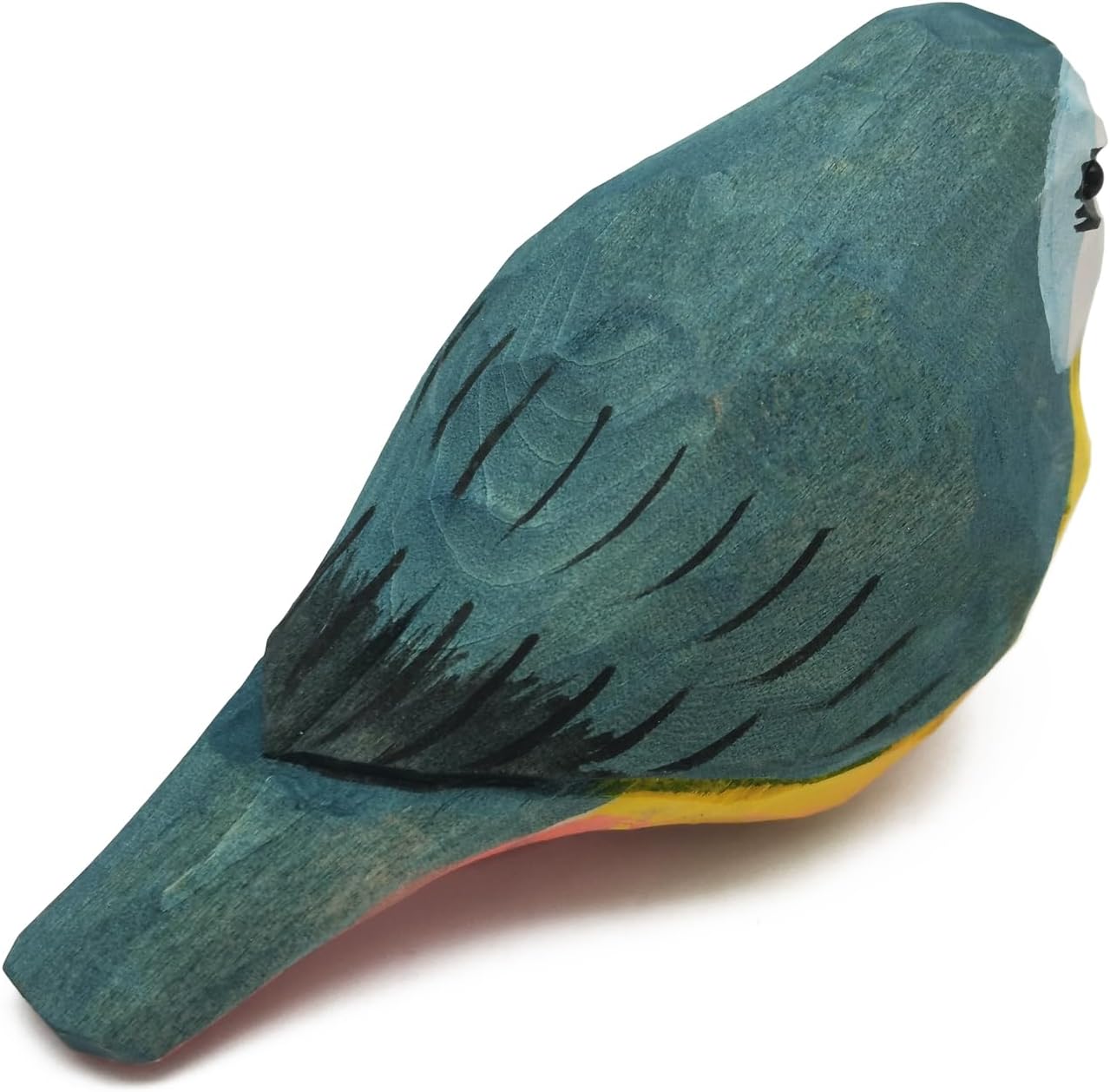 Escultura pájaro madera tallada a mano decoración arte